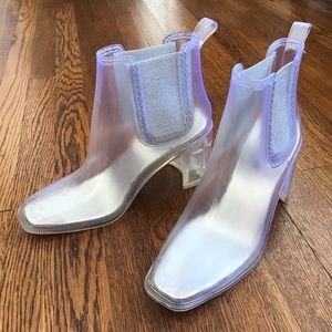 Transparent Jeffrey Campbell Rain Boots